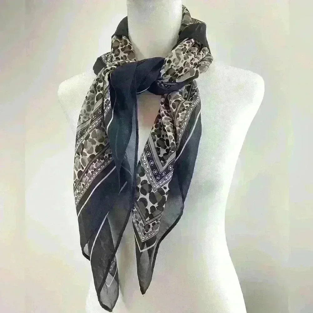 Women Scarf Accessory Styling Black Animal print unbranded X11